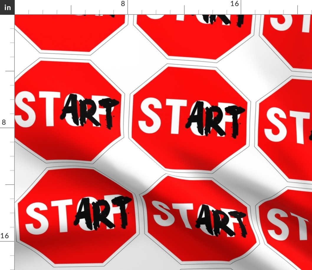 8 red white road signs traffic signs Graffiti vandalism vandalize pop art jokes gags novelty funny stop start inspirational messages marker pens effect