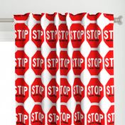 9 red white road signs traffic signs Graffiti vandalism vandalize pop art stop hurting yourself inspirational messages marker pens effect 