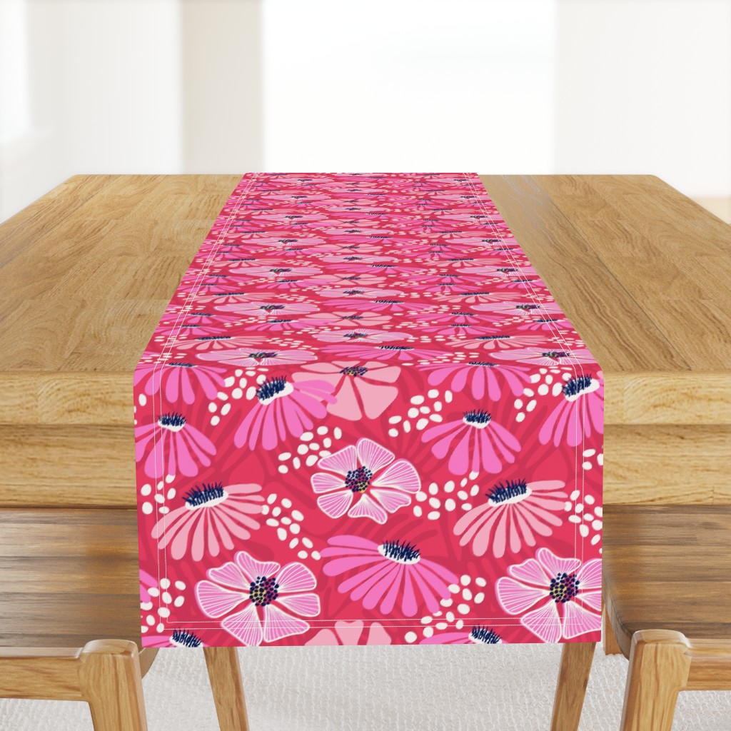 Bold & bright flowers/red and pink/large