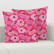 Bold & bright flowers/red and pink/large