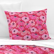 Bold & bright flowers/red and pink/large