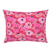 Bold & bright flowers/red and pink/large