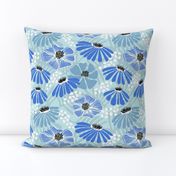 Bold & bright flowers - blue