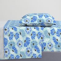 Bold & bright flowers - blue