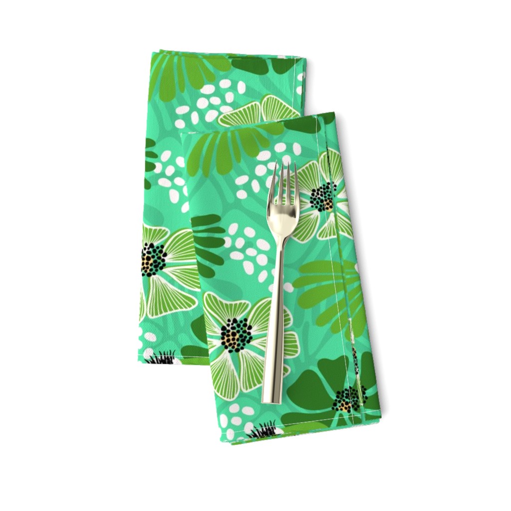 Bold & bright flowers - green