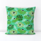 Bold & bright flowers - green