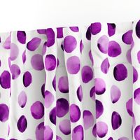 Watercolor Dots // Orchid Violet // Large