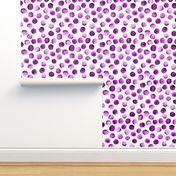 Watercolor Dots // Orchid Violet // Large