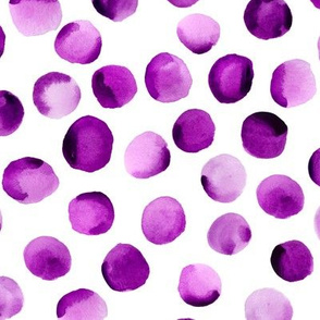 Watercolor Dots // Orchid Violet // Small