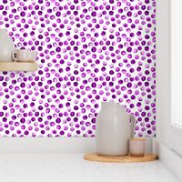 Watercolor Dots // Orchid Violet // Small