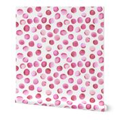 Watercolor Dots // Persian Pink // Medium