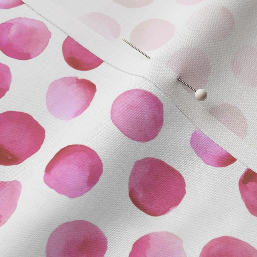 Watercolor Dots // Persian Pink // Small