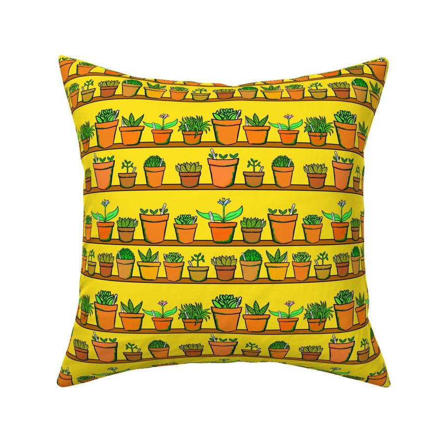 Green house Plant Pots - Yellow