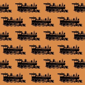Steam Engines on Raw Sienna // Small