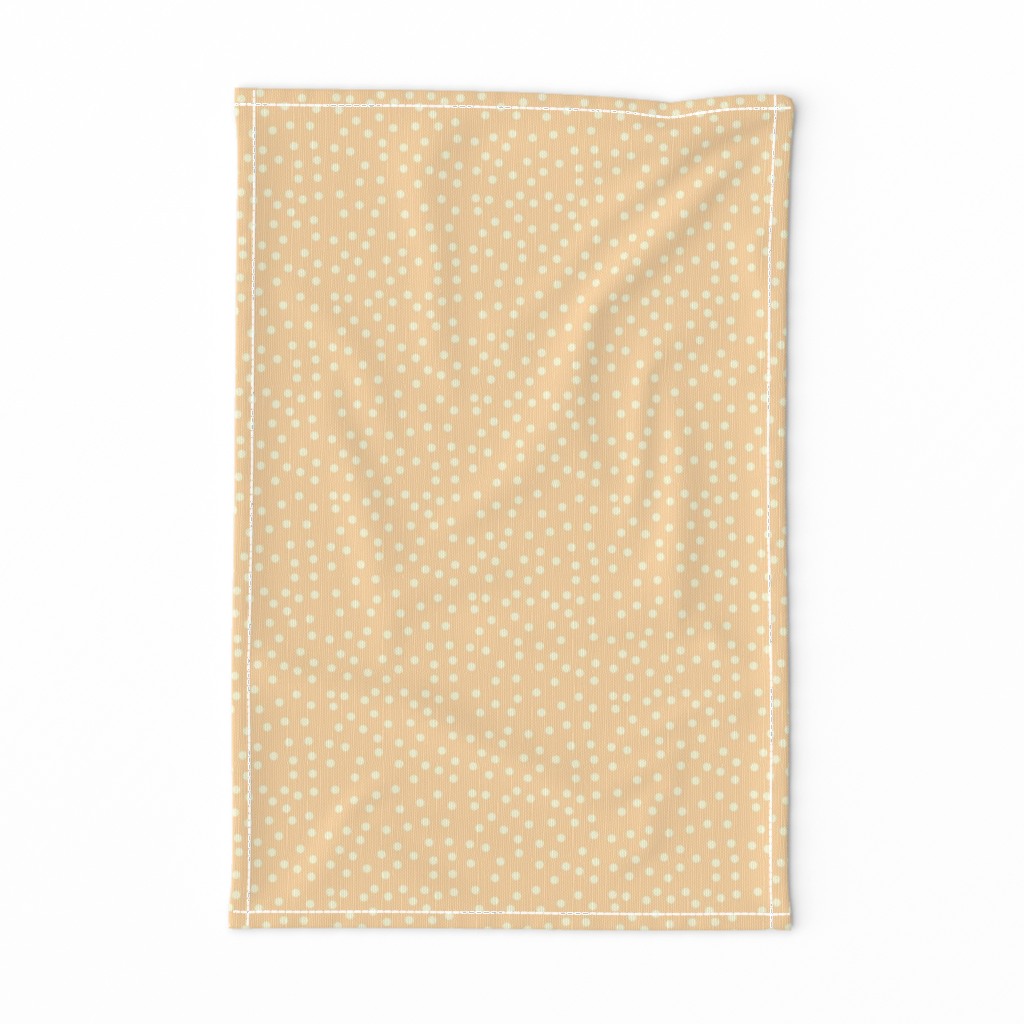 Twinkling Creamy Dots on Cantaloupe - Large Scale