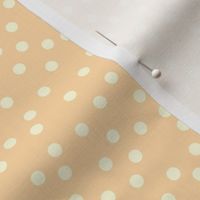 Twinkling Creamy Dots on Cantaloupe - Large Scale
