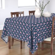 Perry Spaced Watercolour Floral on Navy