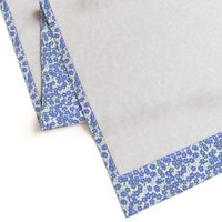 Forget-me-nots in light blue on white