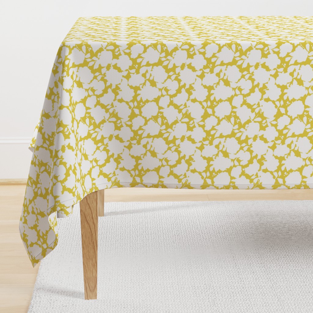 Nabby Vintage Yellow Floral Silhouette