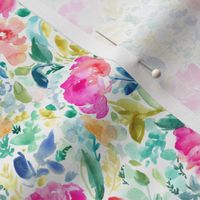 Nabby Tropical Watercolor Flowers