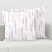 Dusty Pink on White | Large Scale Inky Rounded Lines Pattern