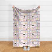 Seed packet quilt (lilac)