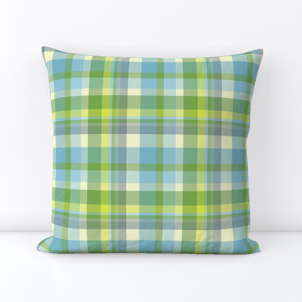 spring green plaid