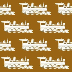 Steam Engines on Golden Brown // Large