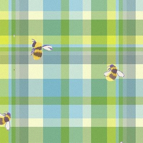 bees plaid