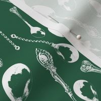 Antique Spoons on Jade // Small