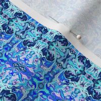 BN10 -  SM - Marbled Mystery Tapestry in Blues - Pink - Lavender 