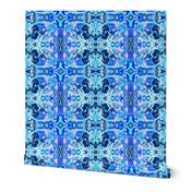 BN10 -  SM - Marbled Mystery Tapestry in Blues - Pink - Lavender 