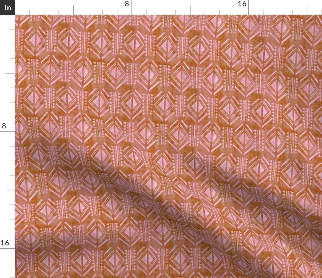 kahala pattern orange