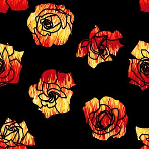 Flaming Roses Red