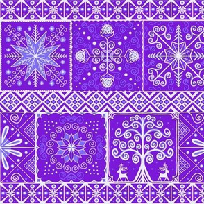 Ukrainian Folk Art // Blue Violet // Small