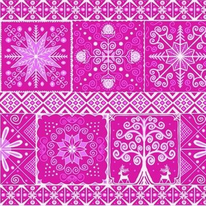 Ukrainian Folk Art // Pink // Small