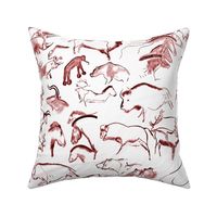 Chauvet Cave Art in Red Ochre // Large