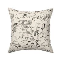 Chauvet Cave Art on Lime White // Small