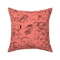 Chauvet Cave Art on Coral // Small
