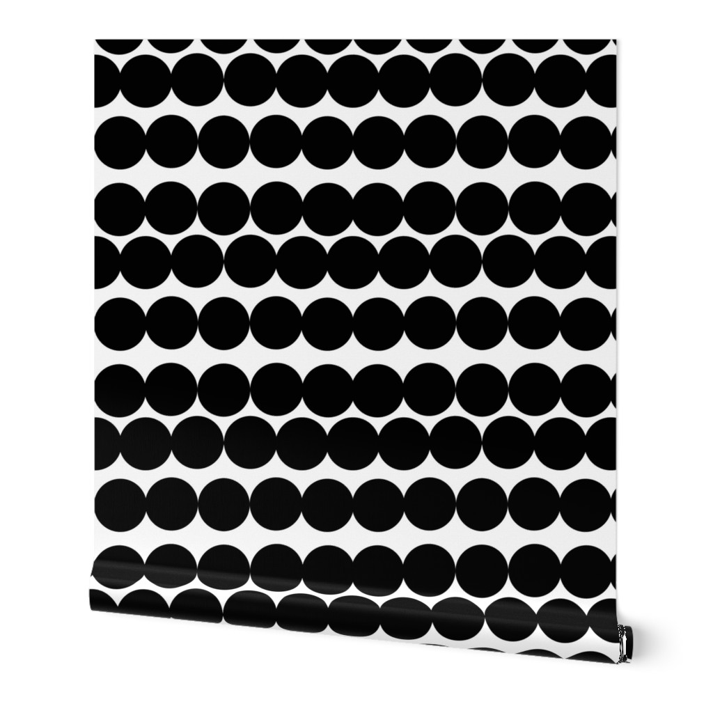 Scandinavian dots black dots black and white circles