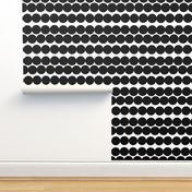 Scandinavian dots black dots black and white circles