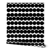 Scandinavian dots black dots black and white circles