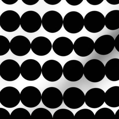 Scandinavian dots black dots black and white circles