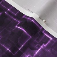 Purple Cyber Glow Neon Squares Pattern