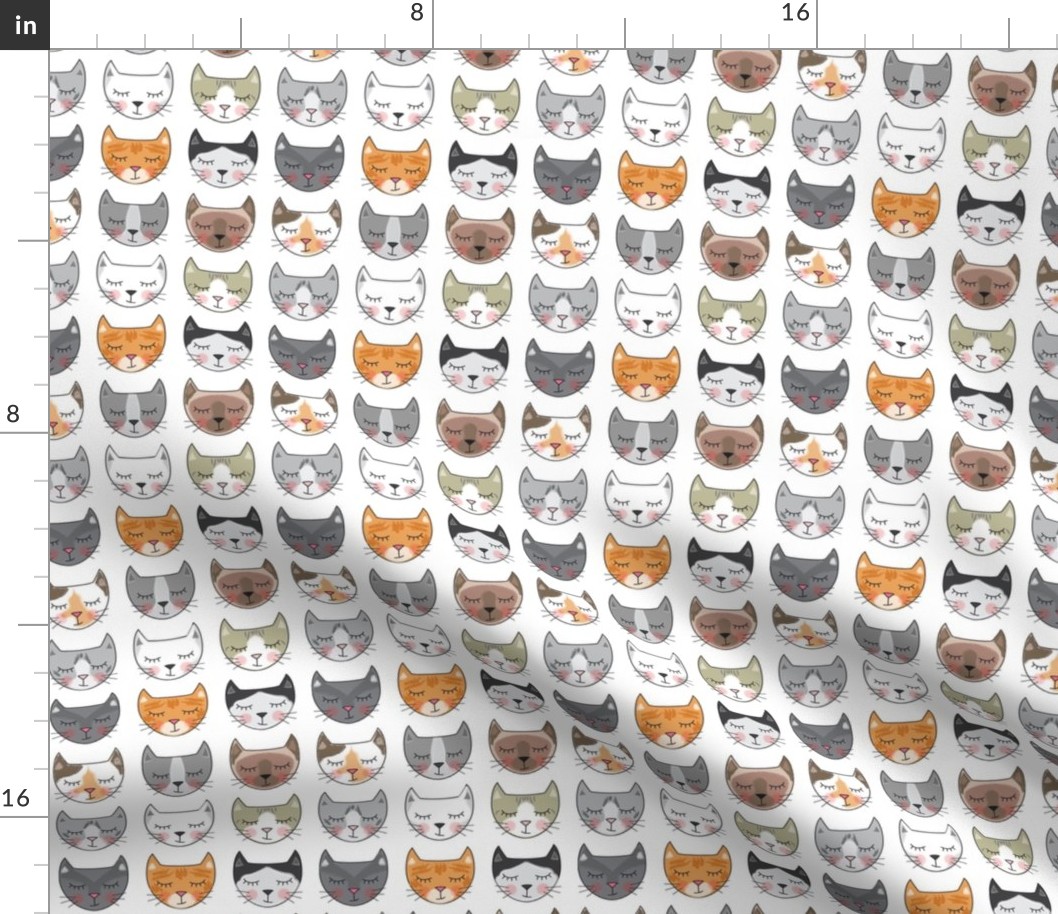 kitty-cat-faces-on-white