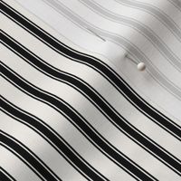 Ticking Stripe: Black & Cream