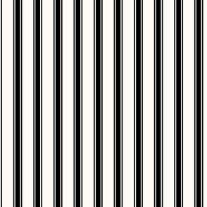 Ticking Stripe: Black & Cream