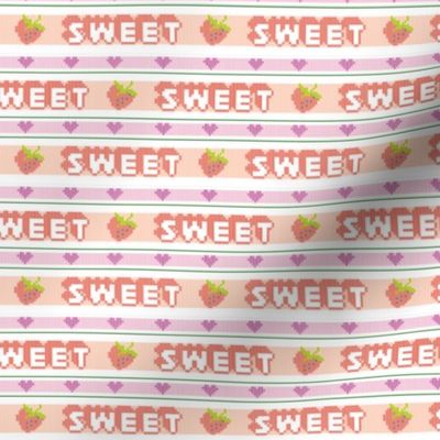 Sweet* || vintage kids t-shirt strawberries & stripes