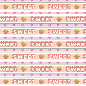 Sweet* || vintage kids t-shirt strawberries & stripes