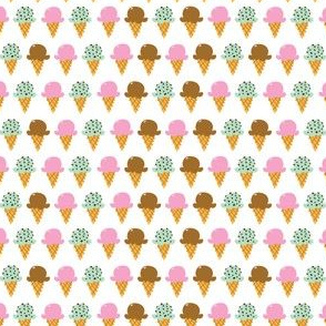 strawberry chocolate mint cones half drop washi